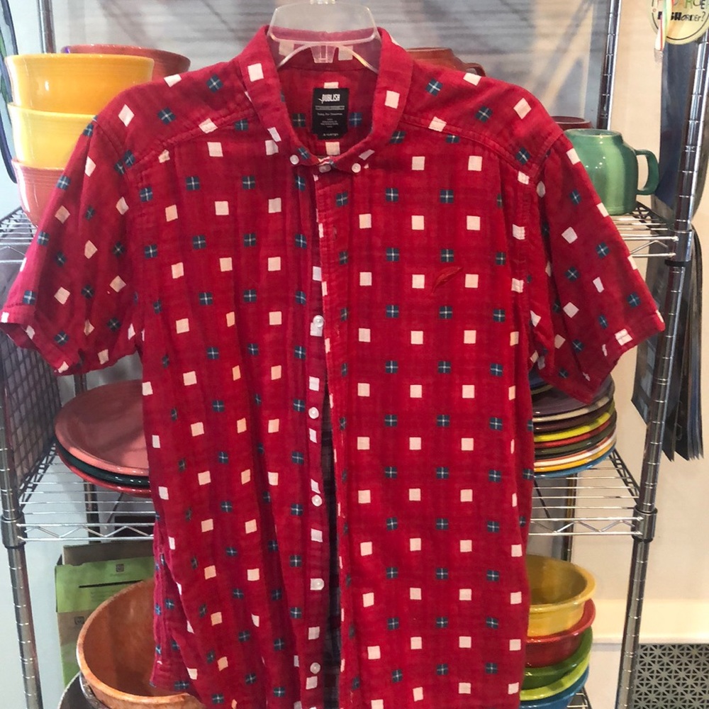 Men’s short sleeve button down shirt